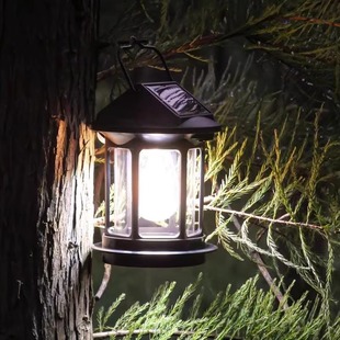 Solar Retro Camping Outdoor Camping Tent Atmosphere Lighting Horse Lamp Charging Camp Long Endurance Lighting