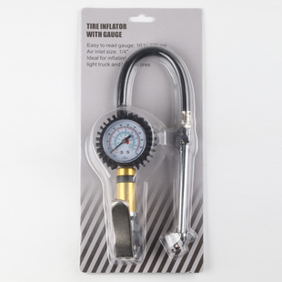 Spot supply hand-held tire inflation meter mechanical inflatable Rod automotive supplies high-precision pneumatic tire pressure gun