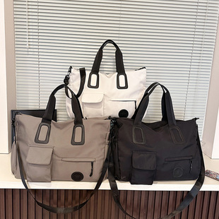 Fashion Women's Bag 2025 Spring New Korean Style Large Capacity Shoulder Bag Crossbody Nylon Bag All-match Portable Tote Bag