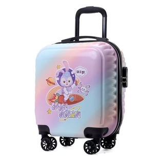 Cross-border new children's trolley case 18 inch cartoon children's luggage universal wheel boarding case can be printed LOGO wholesale