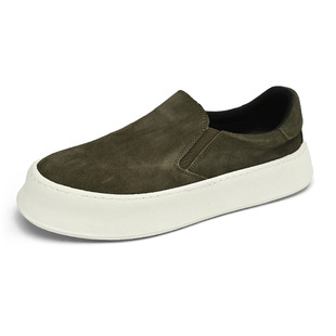 Men's Shoes 2024 New Summer Lazy Slip-on Breathable Canvas Shoes Men's Casual Sports Heightening Platform Shoes