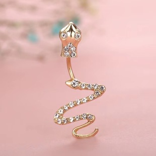 Cross-border e-commerce snake belly button ring belly button nail cute small snake belly button heart-shaped flower belly button ring puncture jewelry