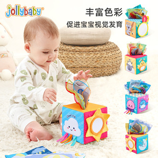 Jollybaby детское образовательное Дошкольное образование наука и образование детская коробка для перекачки салфеток От 0 до 1 года коробка для салфеток звенящая бумажная игрушка