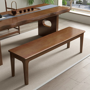 Widened Solid Wood Old-fashioned Bench Bench Bench Living Room Stool Dining Chair Extended Stool Rectangular