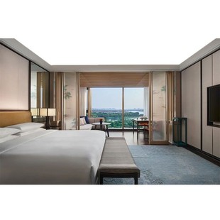 Professional Foreign Trade Hotel Furniture Customization Manufacturer, High-End Hotel Furniture Project, B&B Hotel Standard Room Bedside Set