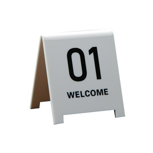 Acrylic table number plate vertical number number table number call number sweep code order meal restaurant restaurant table number meal