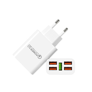 5USB charger multi-port travel charging mobile phone tablet charging head 5V5A adapter multi-port fast charging European and American Standard
