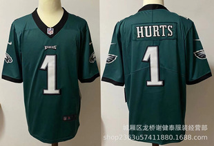 НФЛ Ястребы Легендарная оливковая майка второго поколения Eagles 11 # BROWN #6 1 # HURTS 62 #