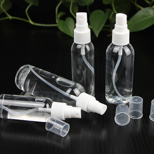 in stock PET Clear Plastic Spray Bottle White Pe Alcohol Spray Bottle 3~500ml Perfume Press Spray Small Bottle