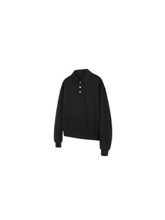 Hong Kong Style Long Sleeve Polo Boys Sweat Spring 2025 New Loose Lapel All-match Japanese plus size Fashionable Clothes