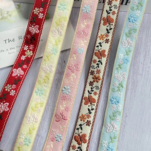 National jacquard ribbon butterfly small flower graphic clothing accessories AH-2821 width 2CM