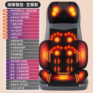Multifunctional cervical vertebra massager waist back buttocks full body massage cushion home shoulder neck kneading massage cushion wholesale