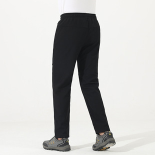 Men and Women's Spring New Windproof Waterproof Soft Shell Pants Outdoor Sports fleece-lined Thickened Couple Mountaineering Pants