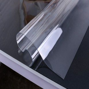 pvc Transparent Soft Plate Soft Glass Tablecloth Home Protection Table Mat Waterproof No-wash Crystal Plate Transparent Frosted Table Mat