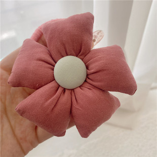 Internet celebrity hair rope ins popular cute girl Summer candy color flower hair rope female ponytail high elastic hair ring