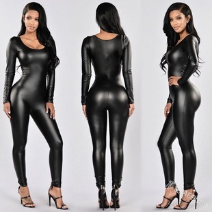 MYC Cross-Border Patent Leather One-Piered Bundle Queen's Suit Leather One-Piered suit Nightclub Coat