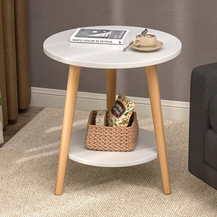 Small Table Sofa Side Table Coffee Table Household Movable Bedroom Small Apartment Bedside Table Storage Rack Simple Rental House
