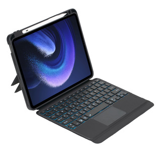 Подходит для Xiaomi Pad 6 11 дюймов 2023 с ручкой слота поворотный вал с разделением сенсорной подсветки Bluetooth-клавиатура