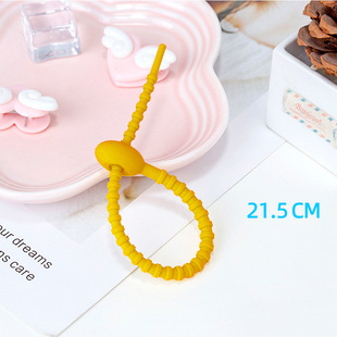Factory wholesale multi-function data cable tie with reusable telescopic Chuck design silicone color cable tie