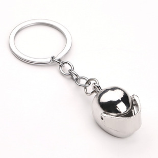 Creative metal keychain Turbine Gear wheel hub brake disc shock absorber caliper car keychain pendant wholesale