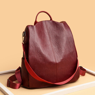Elegant Casual Travel Trendy Women's Small Backpack Women's Bag Solid Color Trendy Backpack Women's 2022 New Trendy Korean Fashion