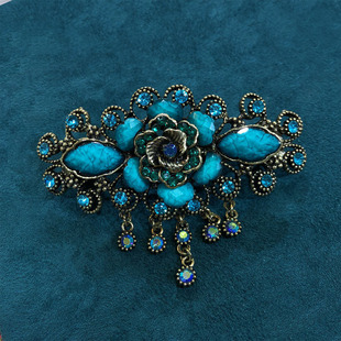 New ancient style hair accessories Korean style step shake tassel top clip Palace style peony spring clip hairpin hair accessories wholesale