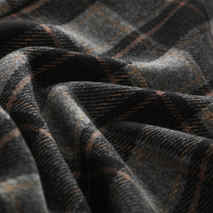 Maillard Glutinous Rice Pants Casual Plaid Pants Women Autumn and Winter 2024 New Straight Wide Leg Pants Autumn Wool Pants