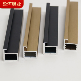Minimalist luxury narrow side aluminum alloy glass cabinet door gray oil sand glass door wardrobe coated aluminum glass door manufacturers