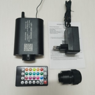 12W remote control Bluetooth APP optical fiber lamp car modified star top RGBW thin colorful sound control light source device