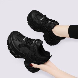 Increased Torre Shoes Women's 2024 Autumn New Rhinestone Platform European Version Small Casual sneaker Temperament