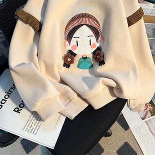 Girls' Sweater Spring and Autumn 2025 New Autumn Western Style Girl Fashion Base Shirt Children's Casual Winter Top