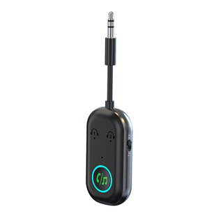 Приемопередатчик и приемопередатчик BR08 Автомобильный AUX Bluetooth приемник 5.3 адаптер Bluetooth 3.5mm разъем для преобразования аудио