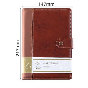 Shenshi vintage imitation leather thickened diary men's business notebook office a5 notebook custom wholesale