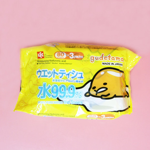 Sanrio яичный желток Brother 99,9% Чистая вода влажная ткань для рук рот универсальная детская влажная ткань 80 перекачка * 3 пакета комбинация специальное предложение