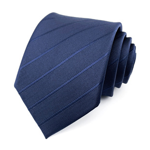 dark blue Business Work Staff Tie Men's Dress Professional Suit Accessories Daily Wear Wide Edition