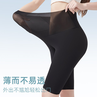 plus size Ultra-thin Barbie Pants Milk Leather Pants Air Conditioning Pants Five-point Shark Pants Women's Outer Wear High Waist Summer Thin Short Pants