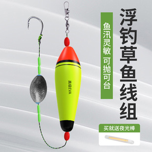 Floating Fishing Set for Crucian Carp, Lure Moss Line Set, Luminous Fishing Float, Special Set for Sea Rods and Bass Fishing