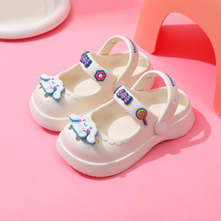Детские тапочки Sanrio, летние домашние туфли для мальчиков и девочек, детские туфли с героями мультфильмов, сандалии для средних и больших детей