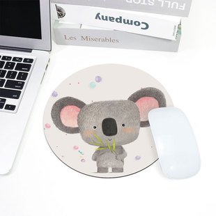 Mouse Pad Thickened Round Small Cute Girls Cartoon Laptop Computer Mat Desk Mat Non-slip