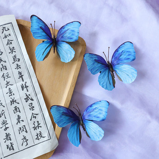 Alice Garden Dream Butterfly Hairpin Smart Three-dimensional Simulated Fabric Hairpin Ancient Style Han Dynasty Decorative Headwear