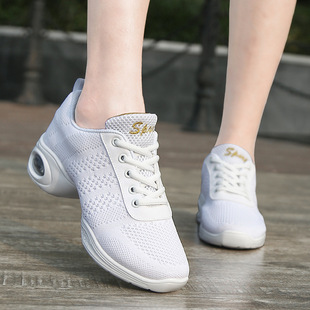 Four Seasons Square Dancing Shoes Not Tired Feet Women's Mesh Breathable Dancing Shoes Soft Sole New Dancing Shoes for Mom