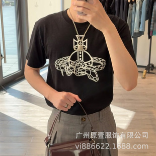 Три стандарта viviennewestwood Королева-мать с короткими рукавами