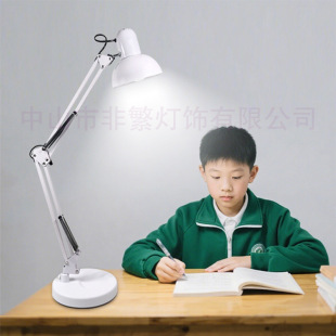 Cross-Border Manicure Work Light Led Desk Lamp Long Arm Foldableing Fill Light American Eye Protection Clip Bedside Work Repair Pattern
