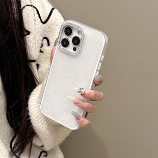 Звездный блесок страз кадр для мобильного телефона подходит для iphone16promax три в одном яблоко 15 круто