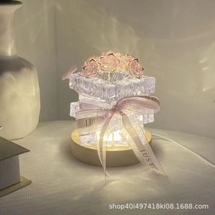 Сделай сам DIY кубики льда розы ночной свет День Святого Валентина 520 Подарки Дары День Матери