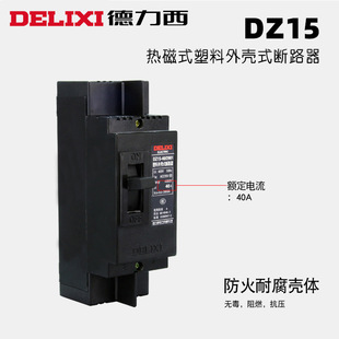 Delixi DZ15-40/2901 molded case circuit breaker 40A32A air opening two-phase 2P air switch household main switch