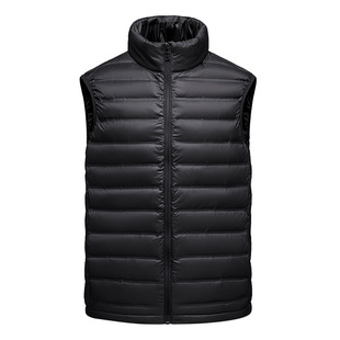 New Down Jacket Collar Men's and Women's Autumn and Winter Omi Thermal Reflective Lightweight Warm Hooded Duck Down Vest Couples