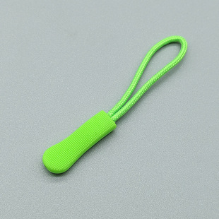 Spot wholesale pvc pull tail rope zipper pull tab luggage clothing color injection zipper pull rope