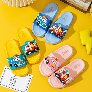 Summer Car Children's Slippers Comfortable Boys' and Girls' Wear-Resistant Wear-Resistant Slippers for Boys' and Girls' Baby Sandals