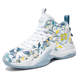 Cross-border new national fashion basketball shoes men's high-top sneaker junior high school students Sports running shoes batch delivery